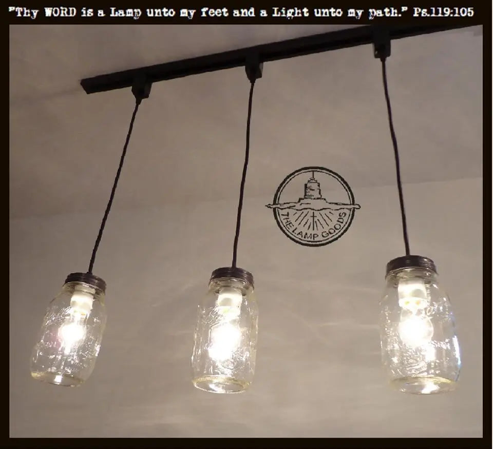 Mason Jar Track Lighting Pendant Trio Repositionable Ceiling Track Lights For Kitchen And Dining