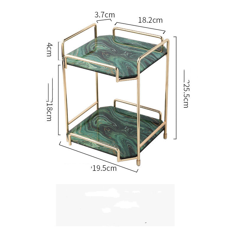 Zhiyou Nordic Inspired Cosmetic Storage Rack For Skincare And Perfume Metal Glass Vanity Organizer For Beauty Enthusiasts