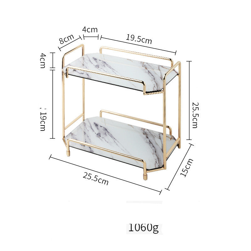 Zhiyou Nordic Inspired Cosmetic Storage Rack For Skincare And Perfume Metal Glass Vanity Organizer For Beauty Enthusiasts