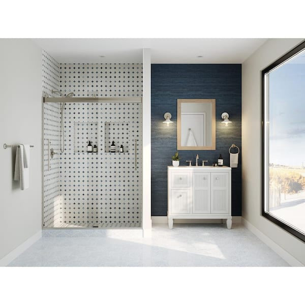Glacier Bay Huckleberry Vanity Mirror 24x32 Weathered Tan Rectangular Framed Wall Mount Open Box For Homeowners