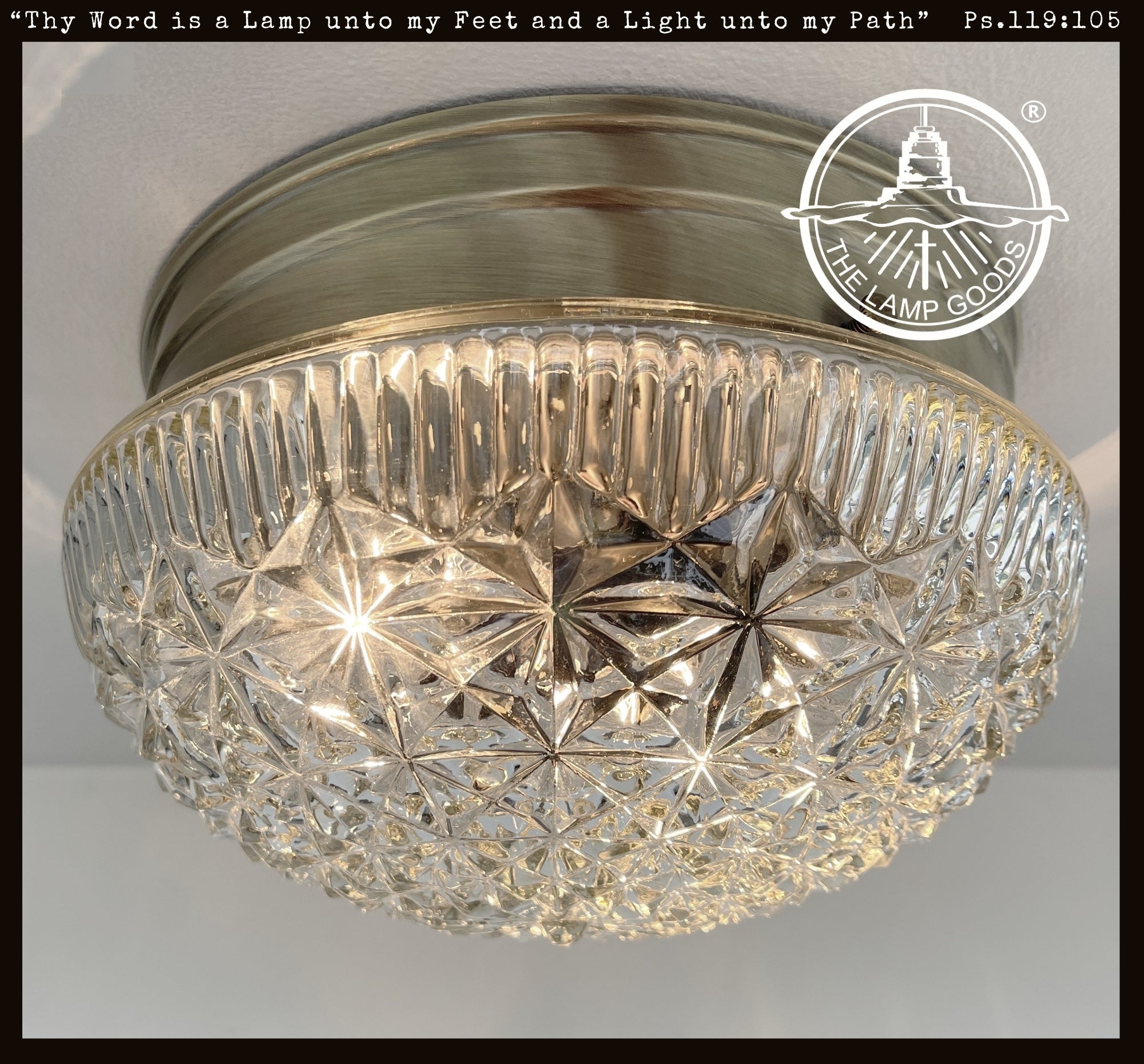 Mid Century Diamond Glass Ceiling Light Diamond Pattern Dome Glamour For Retro Decor Aficionados
