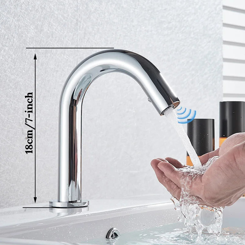 DecorBites™ Infrared Sensor Faucet Mixer for Touchless Electric Basin - Hot & Cold Water