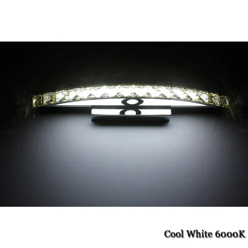 DecorBites™ 15W LED Crystal Bathroom Wall Sconce Light for Mirror and Makeup