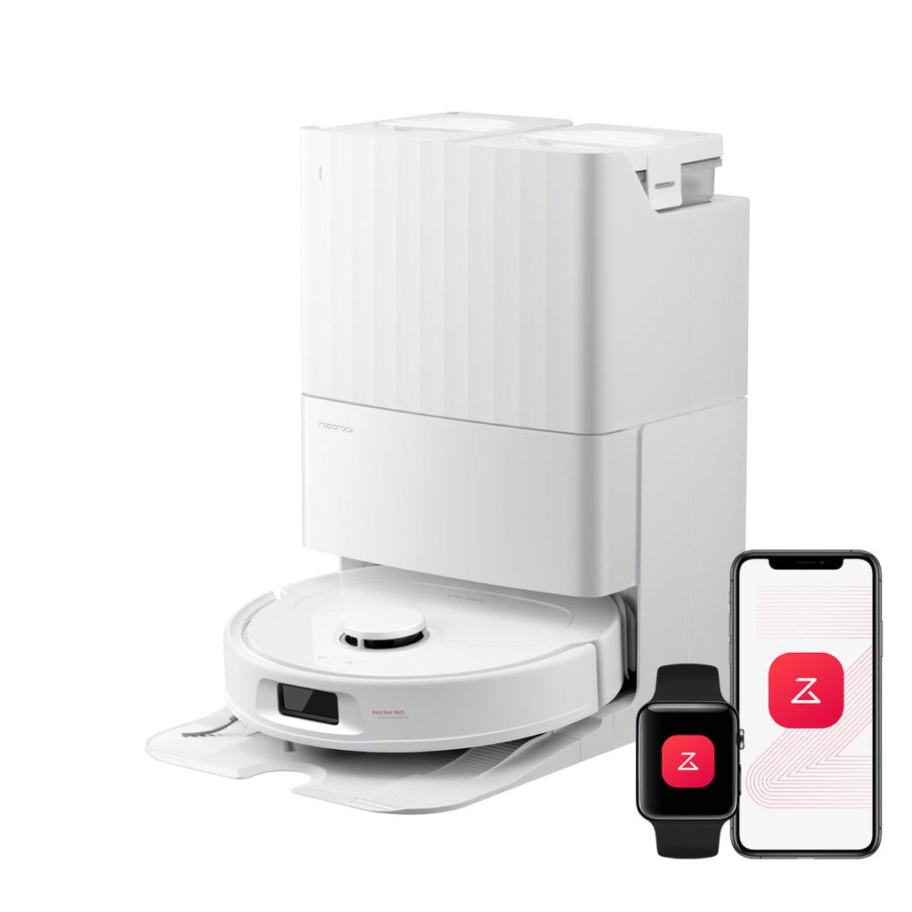 Roborock QV 35A Robot Vacuum With 8000Pa HyperForce Suction All In One Dock For Busy Homeowners