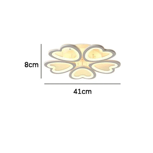 DecorBites™ 5-Light Acrylic LED Ceiling Chandelier for Modern Living Room Bedroom