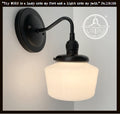 Milk Glass Wall Sconce By Small Schoolhouse Warm Glow Vintage Charm Compact Design For Bathrooms And Bedrooms