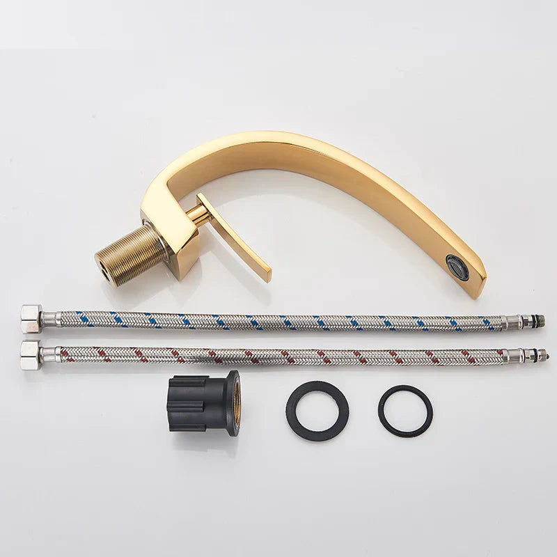 DecorBites™ Black Luxury Brass Basin Faucet Mixer Tap