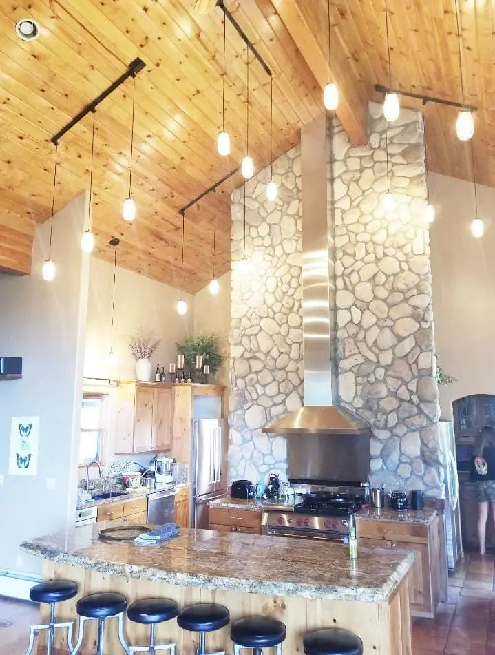 Mason Jar Track Lighting Pendant Trio Repositionable Ceiling Track Lights For Kitchen And Dining