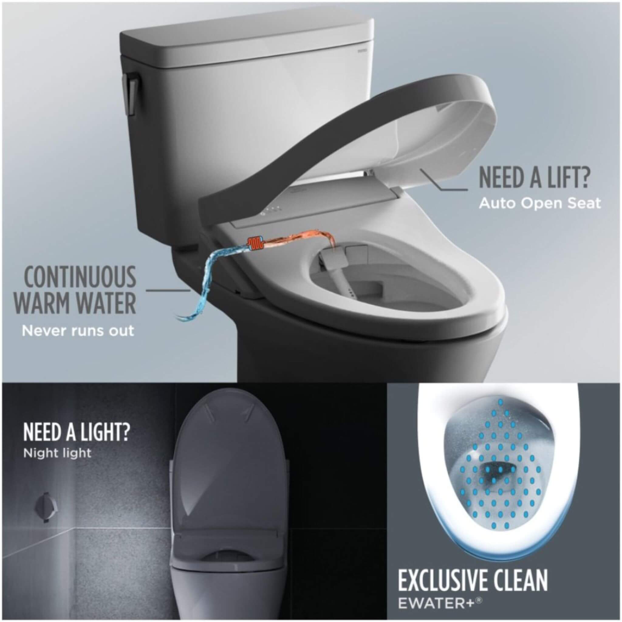 [MW9744734CEFGA#01] TOTO Guinevere 1.28 GPF Elongated Chair Height Toilet With Washlet+ S7A Tornado Auto Flush (SAK41037)