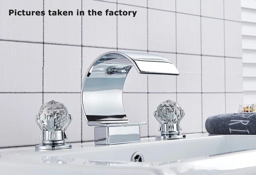 DecorBites™ Waterfall Bathroom Basin Faucet - Hot/Cold Mixer