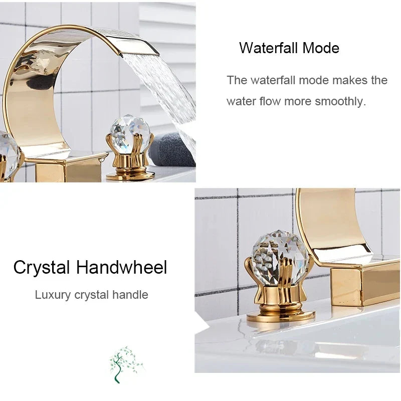 DecorBites™ Waterfall Bathroom Basin Faucet - Hot/Cold Mixer